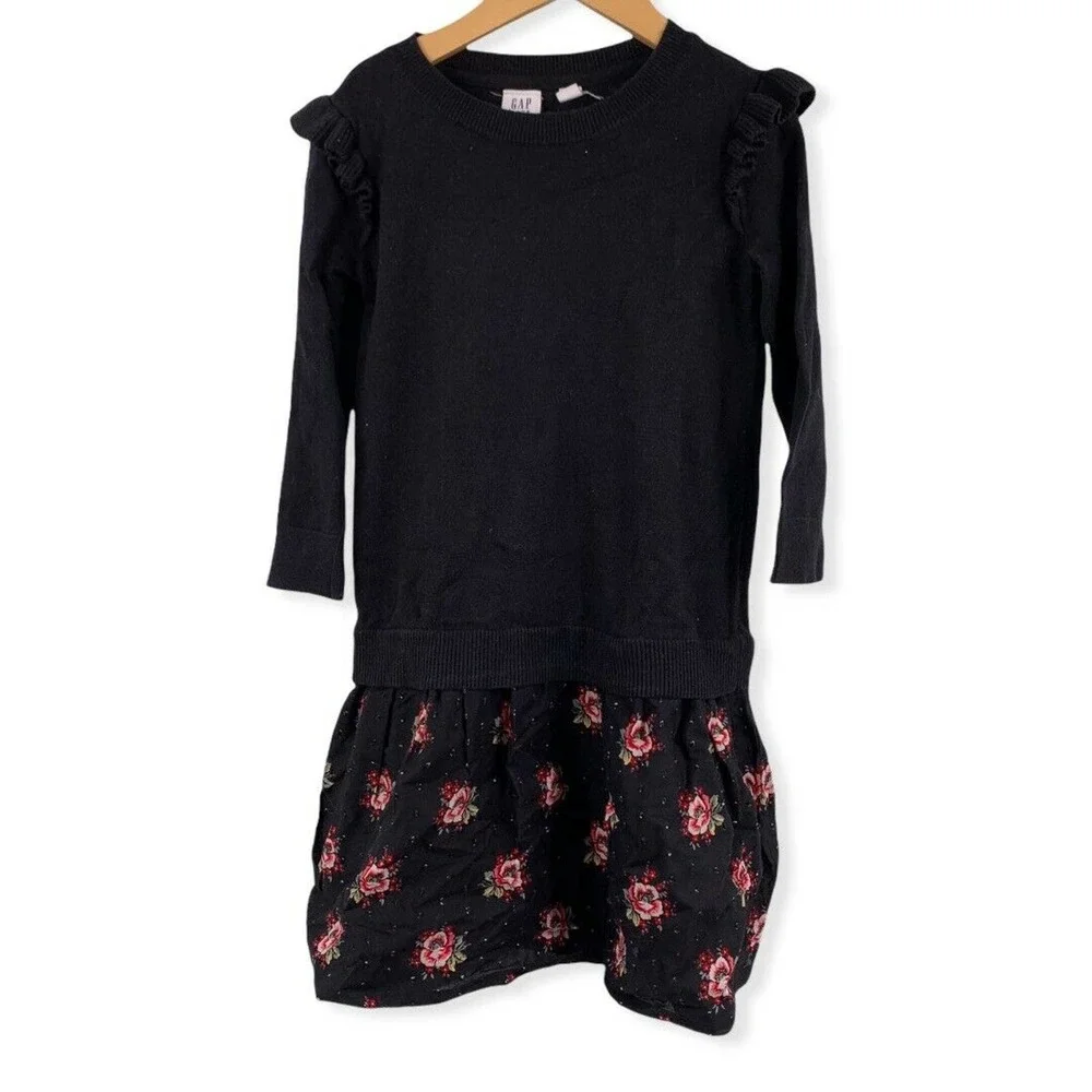 Gap Black‎ Sweater Dress XS 4-5